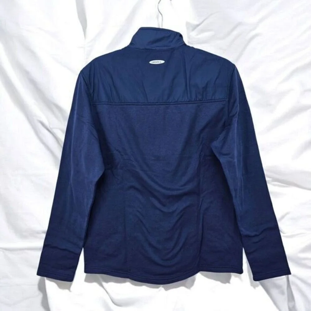 UNTUCKit Mens Navy Blue Hybrid Quarter Zip Pullover Performance Mock Neck‎ Small
